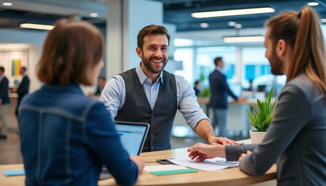 Illustration: Qu’est-ce qu’un agent d’accueil en banque et quel est son rôle ?